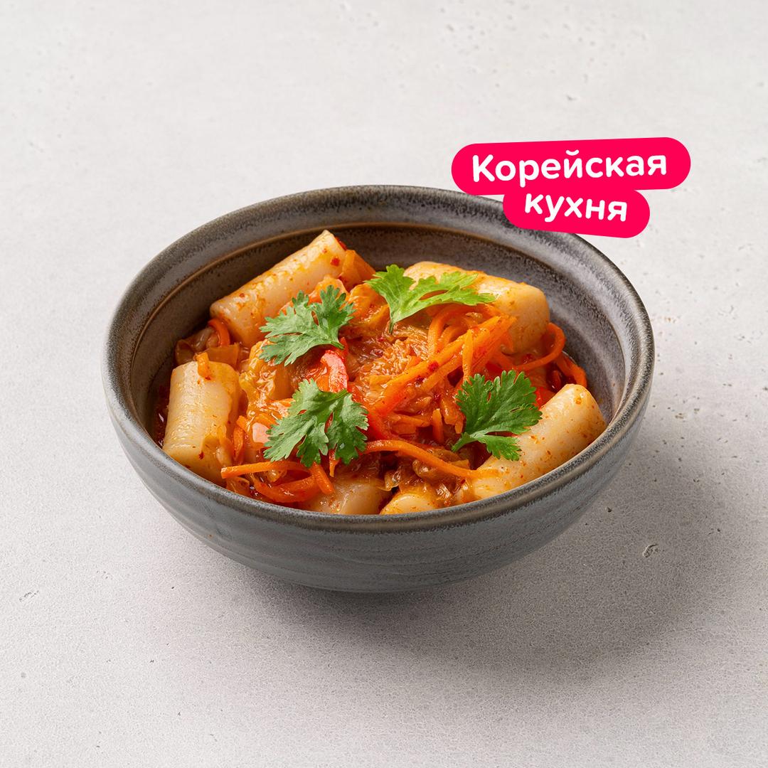 Токпокки с кимчи