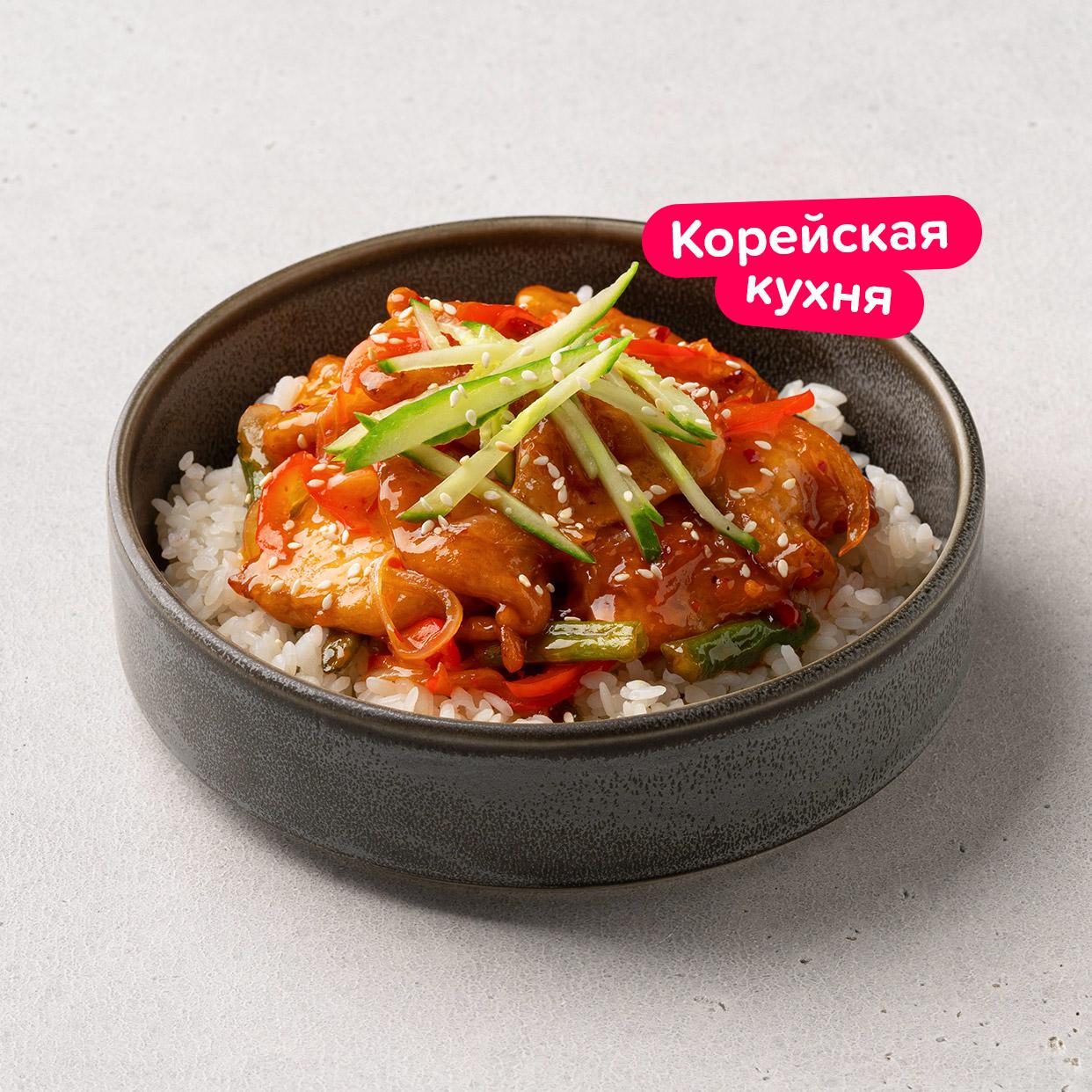 Свинина в кляре с овощами